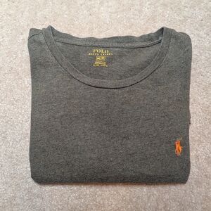 Polo by Ralph Lauren Men's Green Long Sleeve Cotton Tee